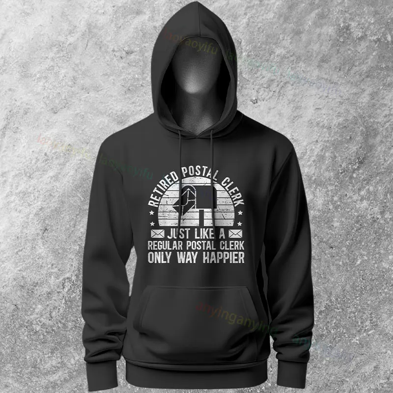 

Забавные толстовки с рисунком «Почтовый работник на пенсию» «Только как обычный почтовый священник только Happier», пуловер с длинными рукавами и принтом