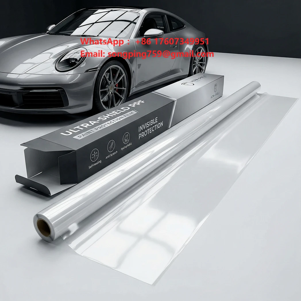 Super Shield Luxury Window Protective Film 7.5mil High Gloss Clear Self Restoring TPU Layer Against Scratches