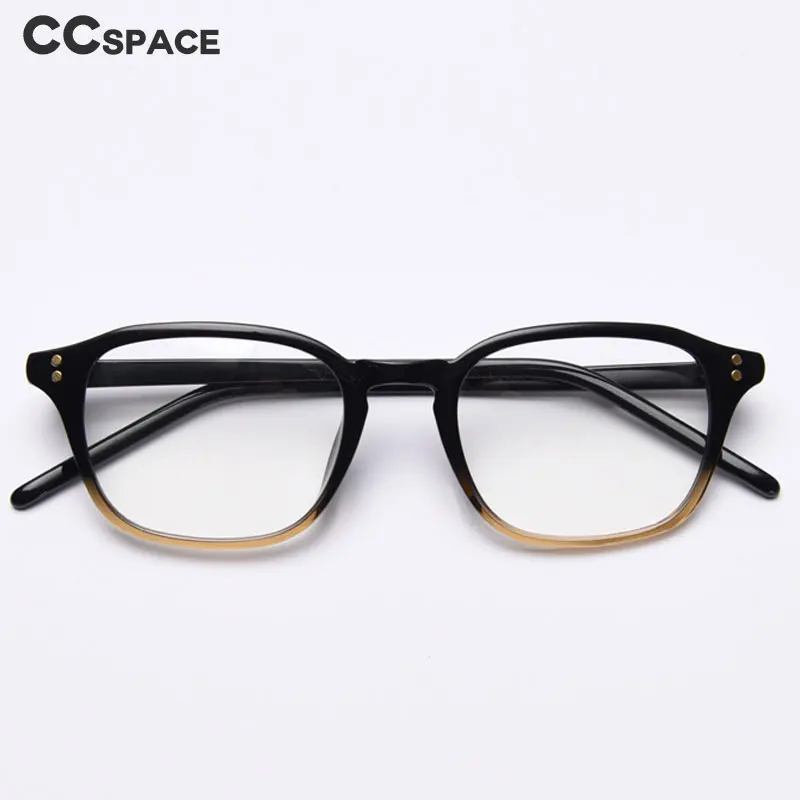 

49426 Anti-Blue Light Square Acetate Glasses Frames Rivet Men Women Optical Fashion Computer Eyeglasses