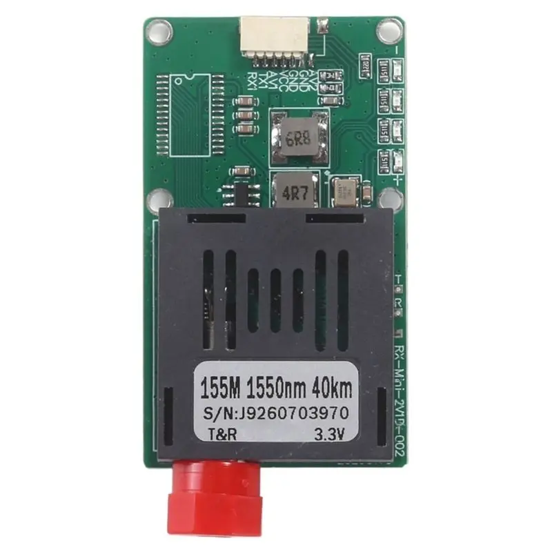ABJF-40 KM TTL Optical Transceiver Module DC 5.5-26V TTL To Fiber Optic Module For Drones FC RX/TX/AV/VCC/GND Interface