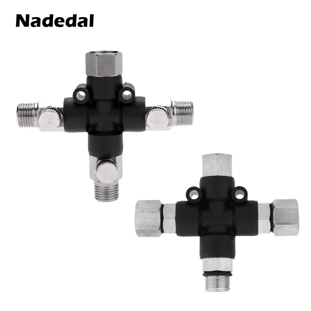 3-Way Airbrush Air Hose Splitter Manifold Airbrush Accessories Multi Use aerografo Airbrush Fittings 1/8\