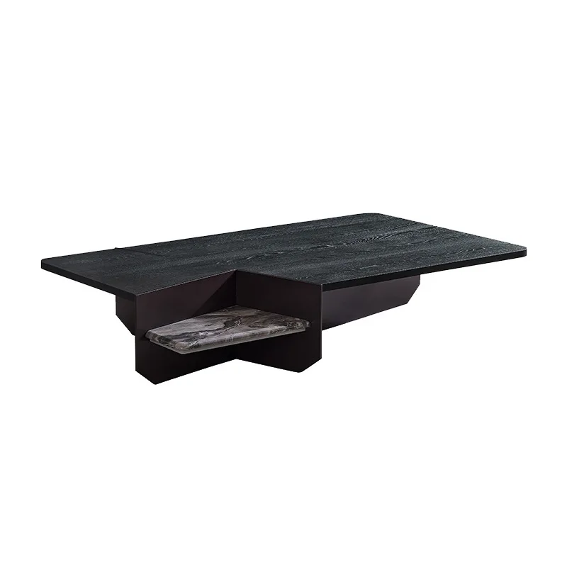 Designers are not allowed to rule coffee table light luxury high-end rectangular solid wood special-shaped