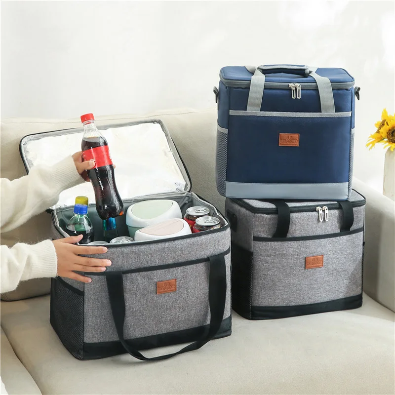 15L/25L Large Capacity Leakproof Lunch Bags Box for Women Men Portable Tote Insulated Picnic Cooler Bag with Shoulder Strap