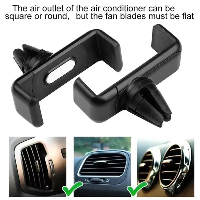 New Car Air Outlet Mount Clip Interior Car Phone Holder Universal Mobile Holder ABS Car Mount Phone Support Mobile Phone Holder