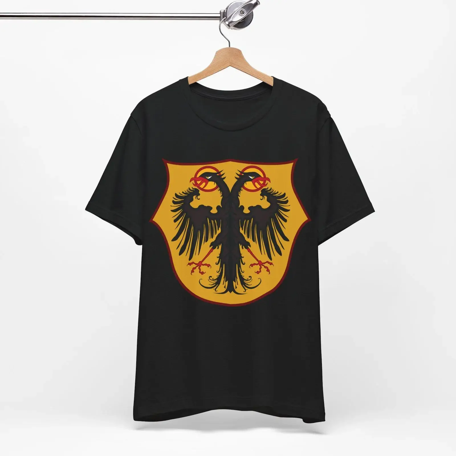 Holy Roman Empire T Shirt Double Headed Eagle for History Lover  vintage Washed Versatile Slightly fashion Stylish homme