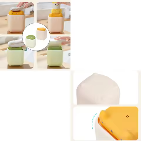 Multifunctional Liquid Soap Dispenser For Kitchen And Bathroom With Easy Press Designs Liquid Soap Storage Box