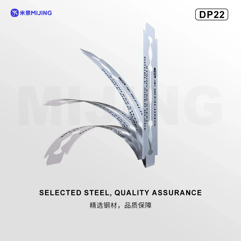 

MIJING DP22 SHARP Double-Sided Blade Stainless Steel, Manual Screen & Frame Removal with Glue Scraping Tool for Phone Repair