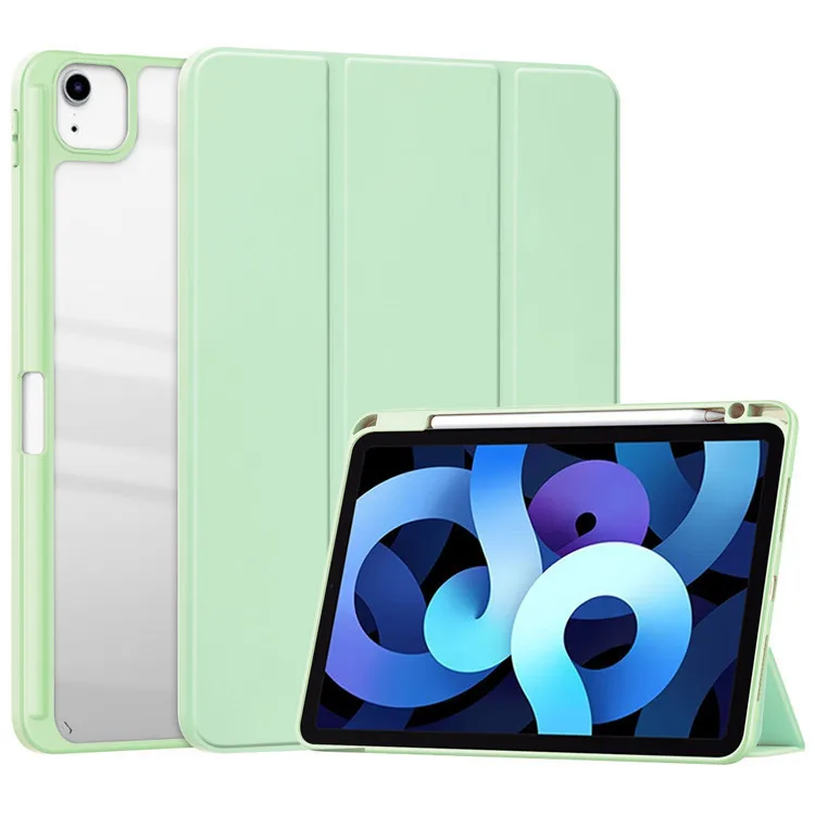 

Чехол для iPad 10th 11th Pro11 789th Air4/5 M3 M4 поколения 2022 с держателем для карандашей, гибридный тонкий тройной защитный чехол-подставка