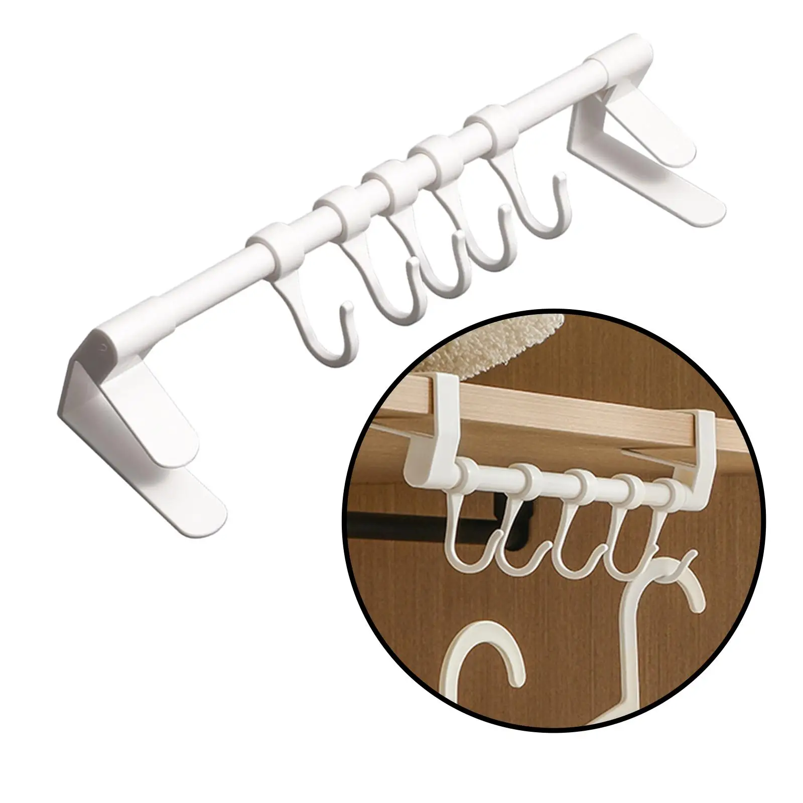 Handtuchhalter über der Schranktür, multifunktional, einfache Installation