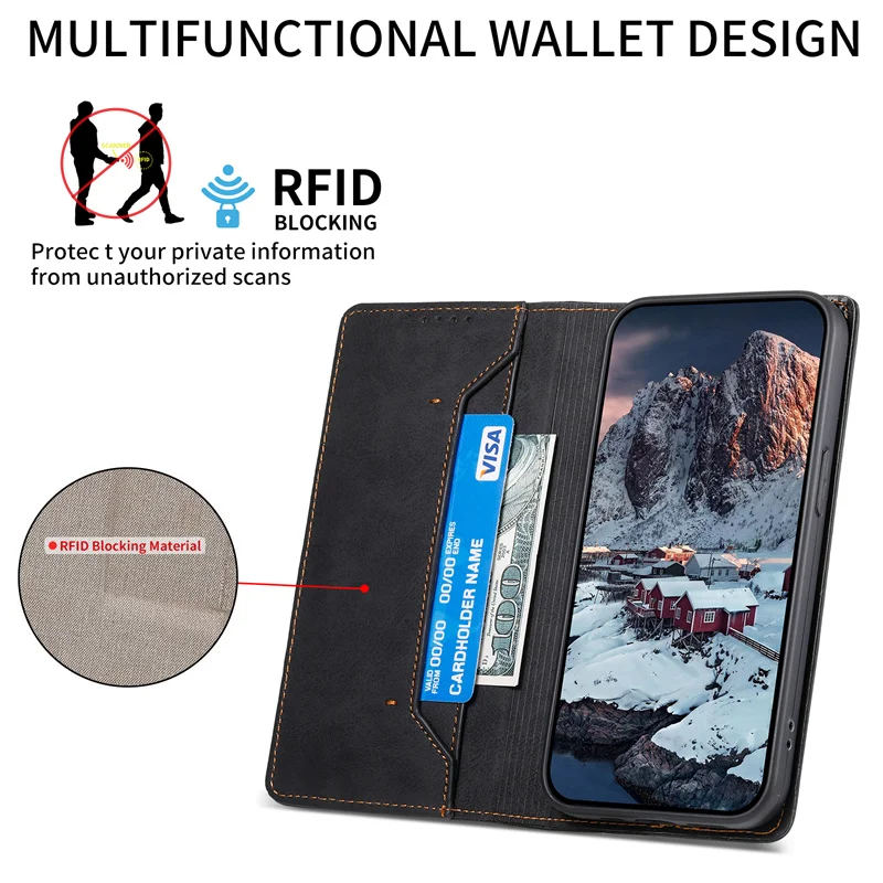 Magnetic Flip Case For OPPO A78 5G Case Wallet Leather Stand Phone Cover For OPPO A77 A97 A57 A77 A57S A77S A17 4G A17K A1X Case