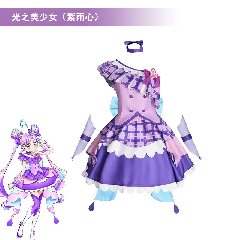 

Anime You and Idol Precure Cure Kyun Shigure Kokoro Cosplay Costume Wonderful Cure Pretty Women Dress Outfit Halloween Costume