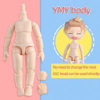 10cm 11CM Moveable Joints Doll toys YMY body suitable for GSC head ob11 1/12BJD doll body spherical joint doll toy hand set