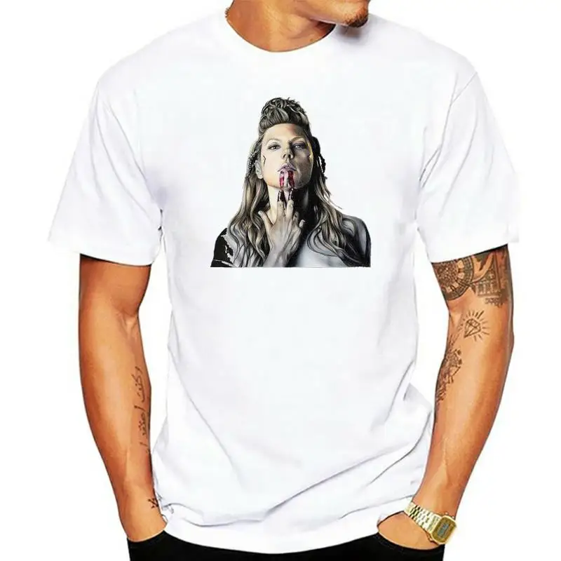 MenS Vikings Lagertha Tribute T Shirt New Mens Spring Summer Dress Short Sleeve Casual 033994