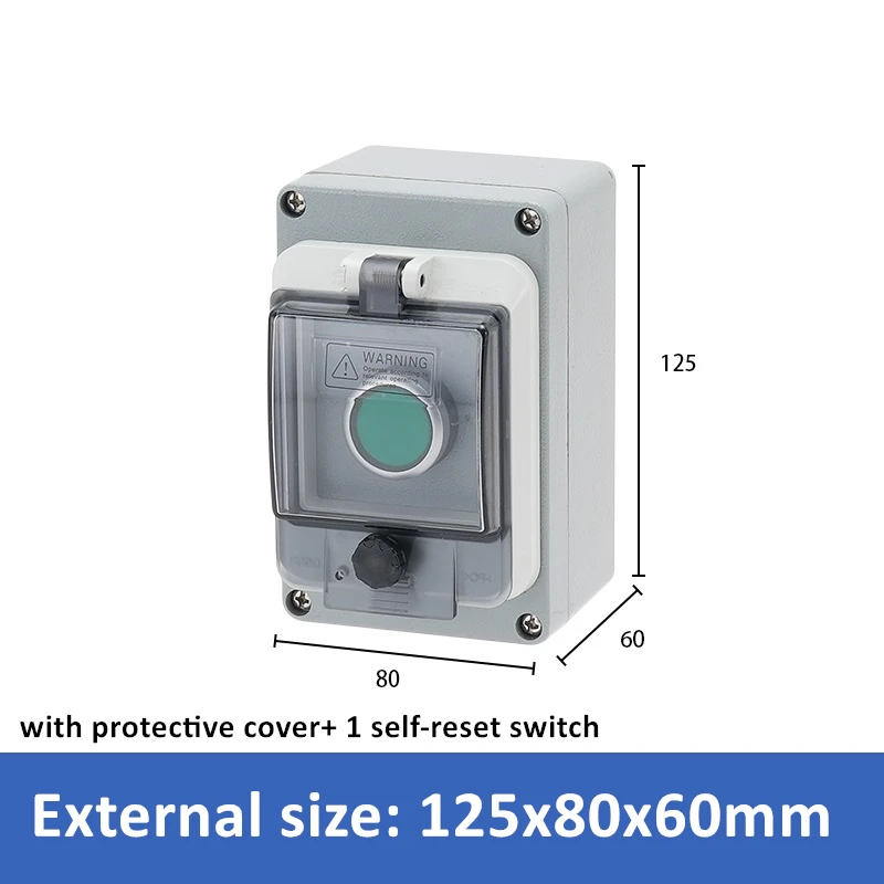 Cast Aluminum Outdoor Waterproof Button Control Box with Metal Hard Shell Box Industrial Fan Elevator Start and Stop