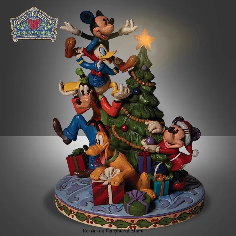 Genuine Disney Can Light Up Mickey and Friends Decorate Christmas Trees and Decorate Handmade Children's Christmas Gifts