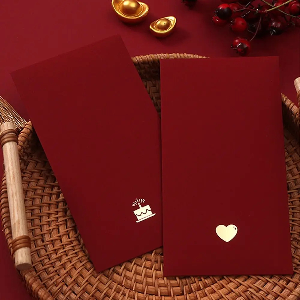 6pcs Children Gift Traditional Chinese Red Envelope Festive Hongbao Money Bag Classical Blessing Bag Bonus