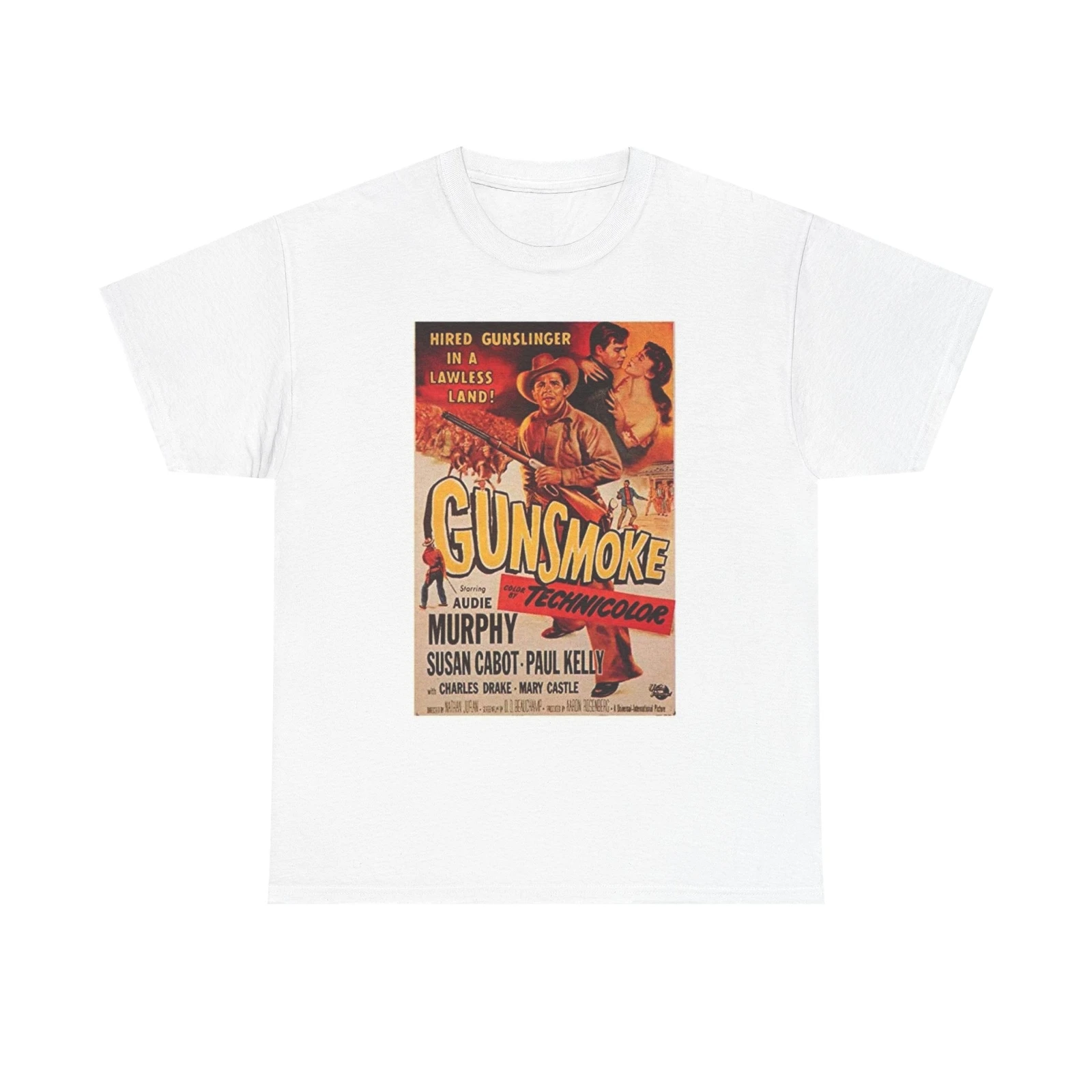 

Gunsmoke Graphic T Shirt Vintage Western Series Retro Unisex Heavy Cotton Tee