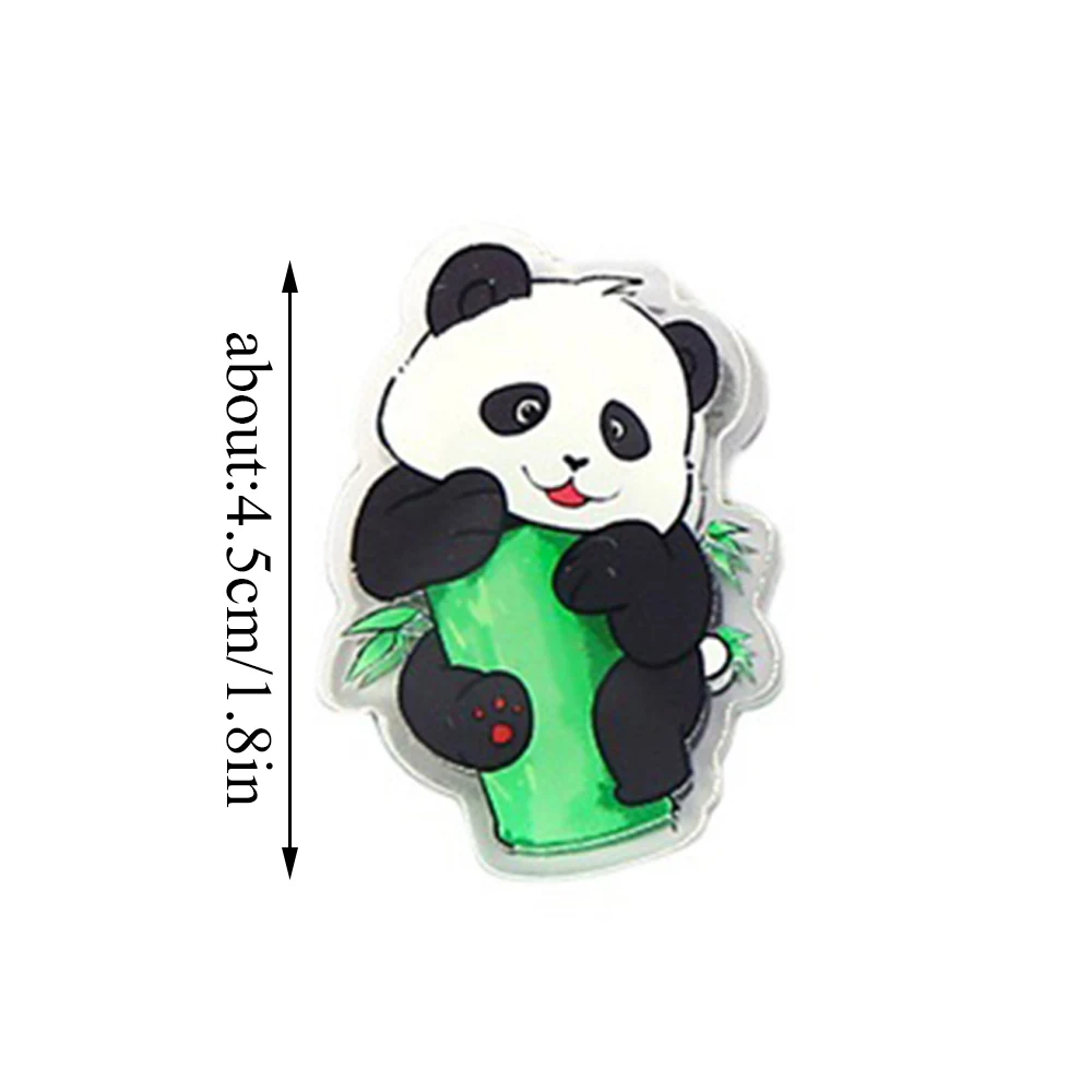 Doppelseitige pp Clips Acryl Clips dekorative Geschenk clips Datei Ordner Note Clips Cartoon niedlichen Panda Student multifunktional