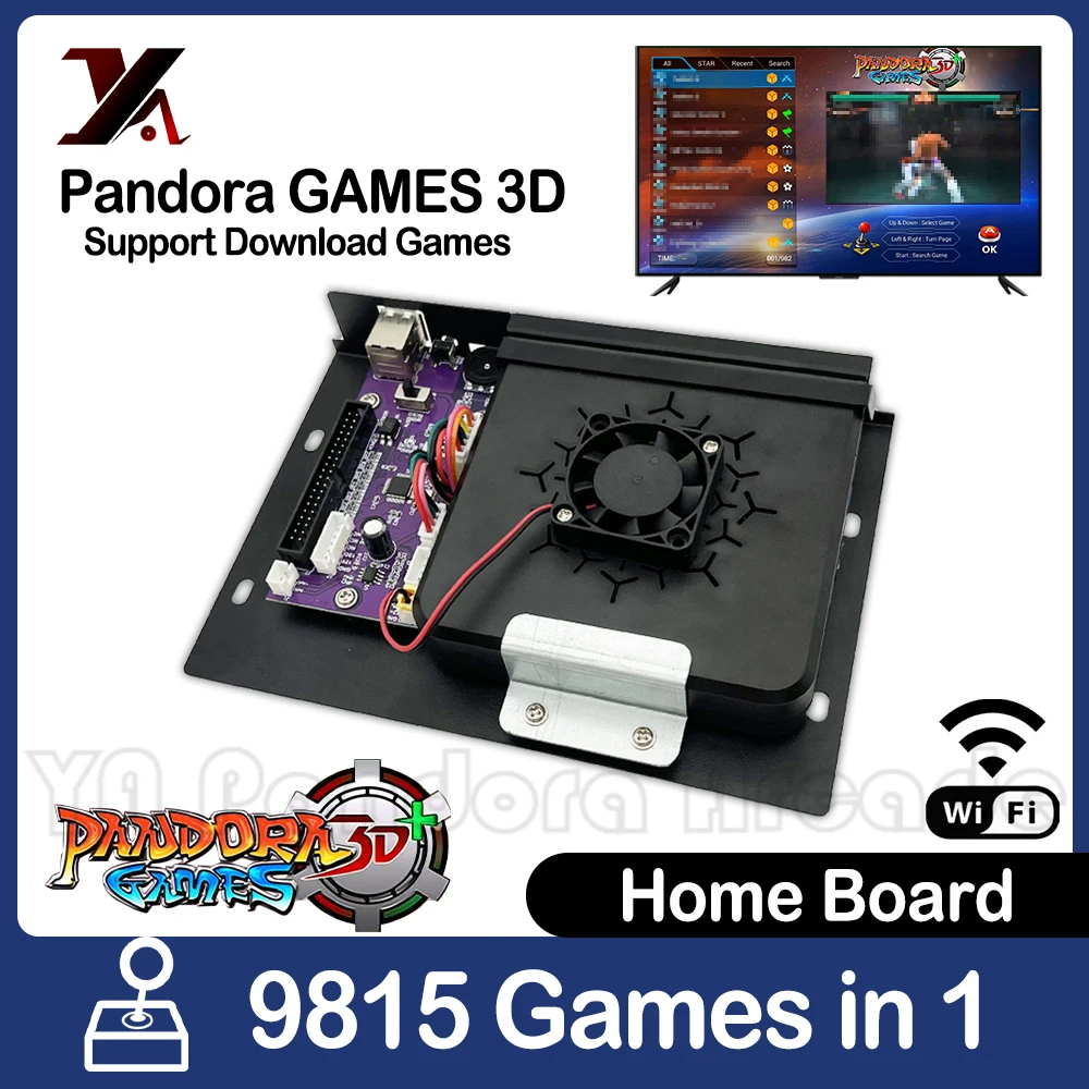 

Wi-Fi 3D Pandora GAMES 3D аркадная коробка 9815 в 1 игровая консоль печатная плата 40P дом в Jamma Поддержка игр с HDMI выходом