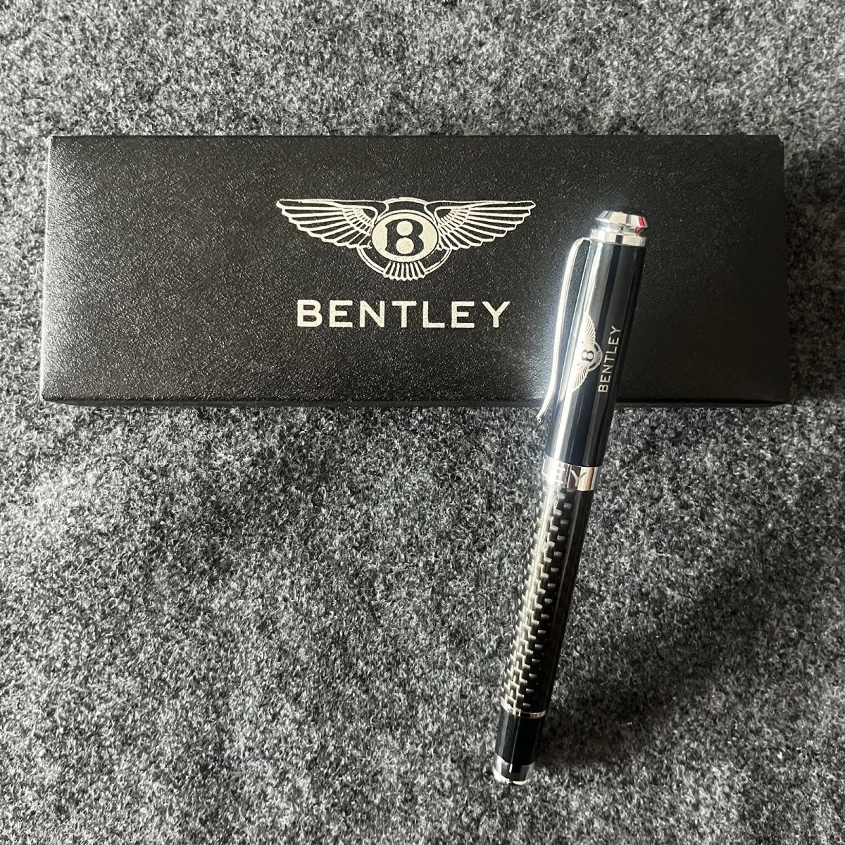 Bolígrafo de negocios para Bentley Flying Spur Continental GT Bentayga Mulsanne, bolígrafo de secado rápido para firmas, regalo personalizado