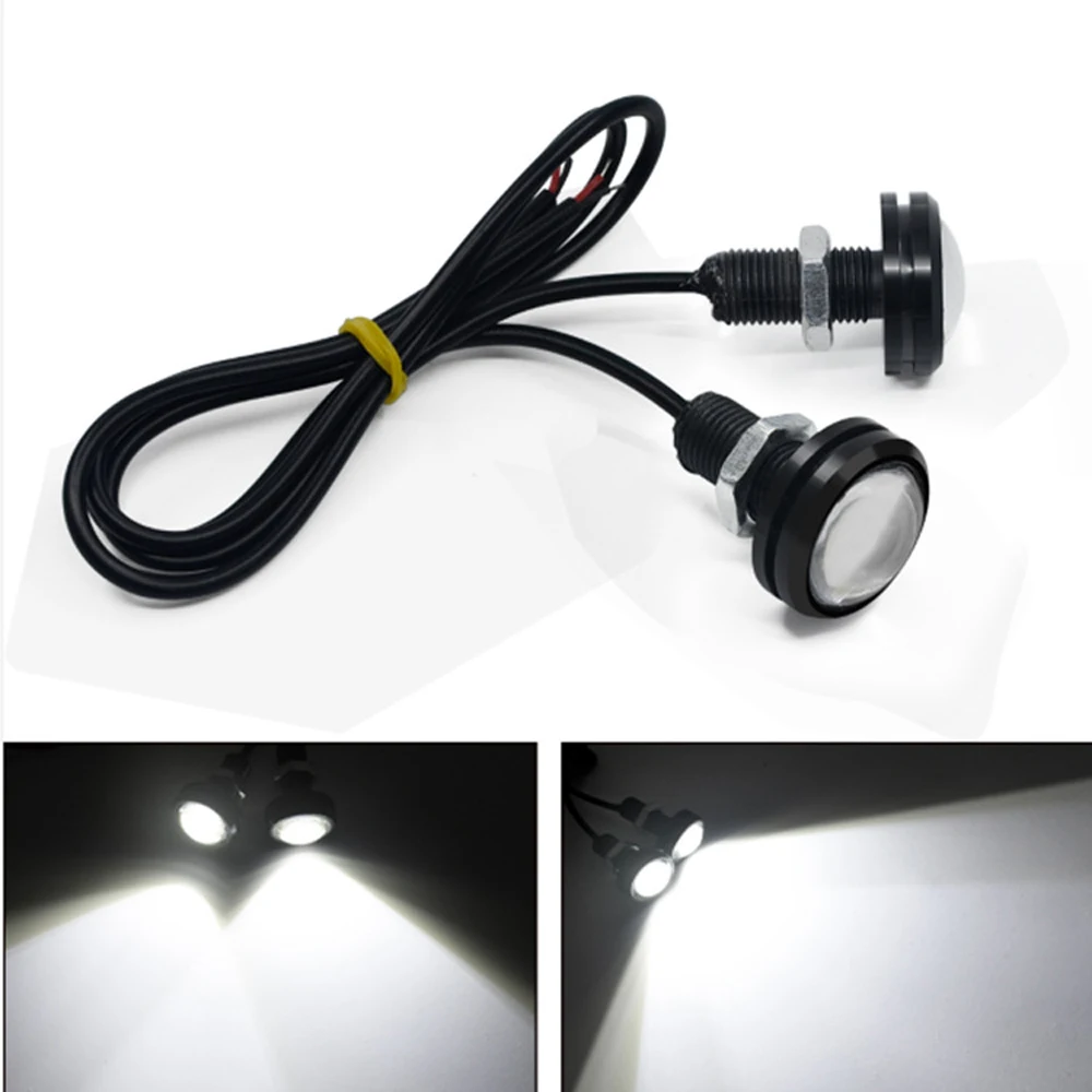 

100pcs DC12V 18mm Eagle Eye DRL LED Light Car Light Source Daytime Running Light Work Light Waterproof Fog Parking Light Lamp