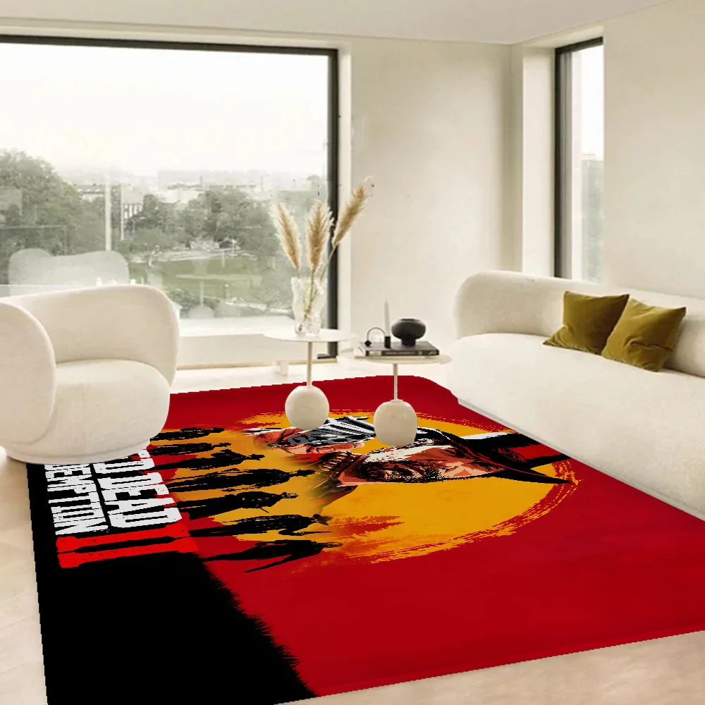 R-Red D-Dead R-Redemption Room Mats Anti-slip Absorb Water Long Strip Cushion Bedroon Mat Household Carpets