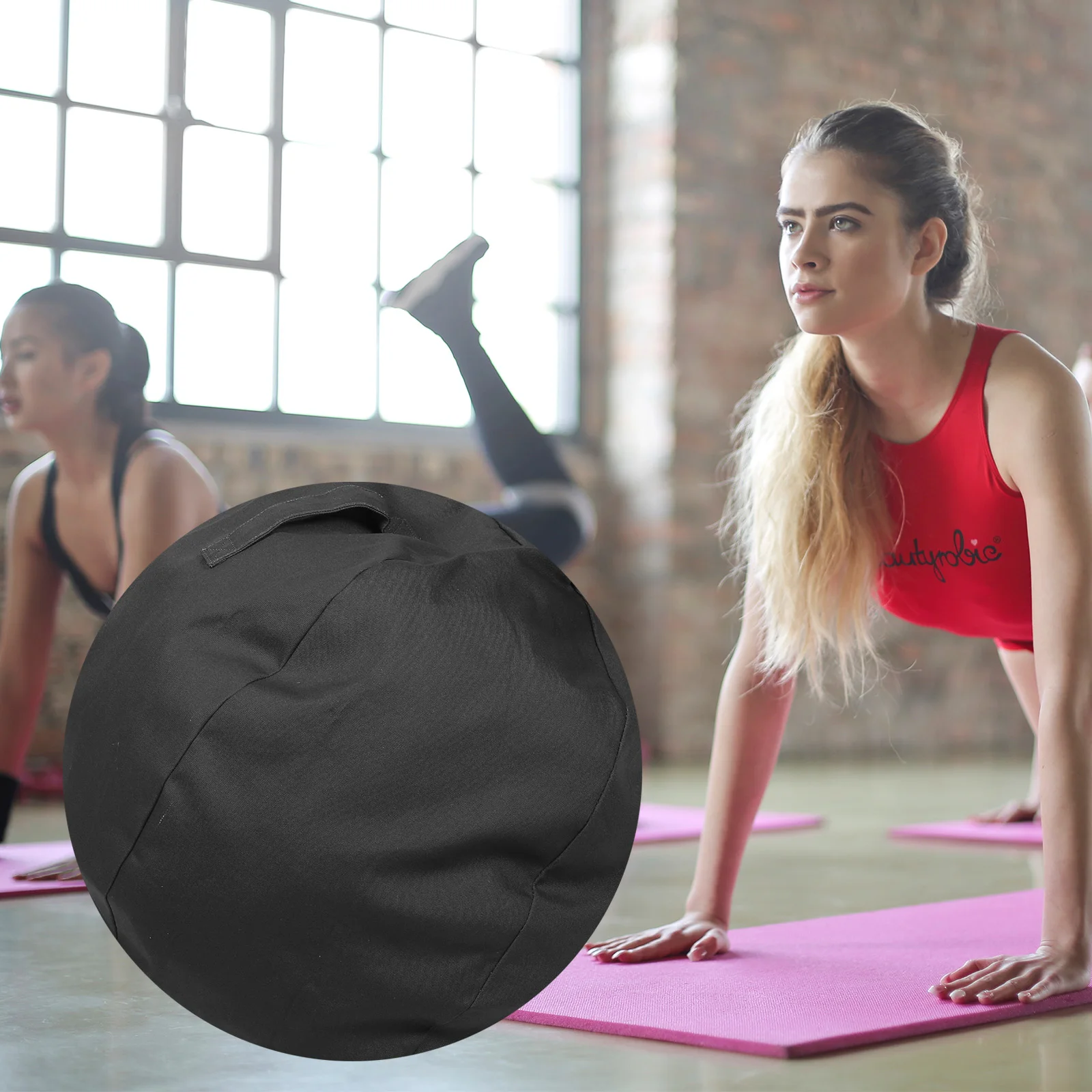 

Reusable Yoga Ball Cover Breathable Anti-Skid Fit for 65Cm Exercise Ball Household Workout Fitness Accessory Yoga Accessories