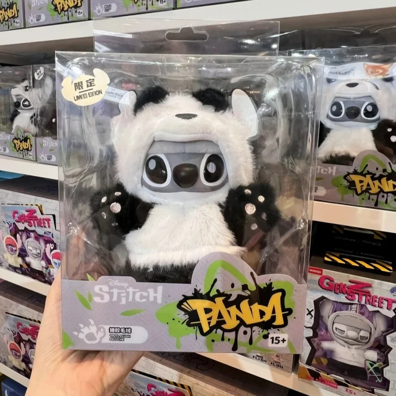 

Подлинная виниловая игрушка Miniso Disney, версия с изображением панды, китайская область, ограниченная серия, аниме-фигурка, подвижный настольный орнамент, брелок в подарок