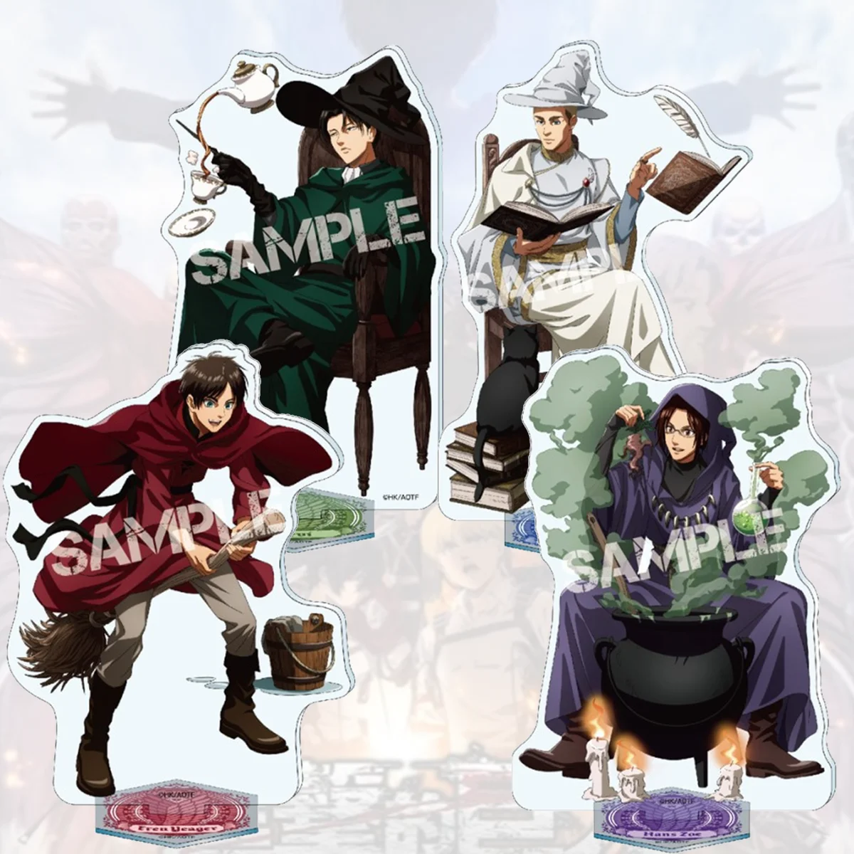 Anime Attack on Titan 15cm HD Acrylic Stand Eren Mikasa Unique Gift 4th of July Present Desk Bedroom Fantasy Anime keychain