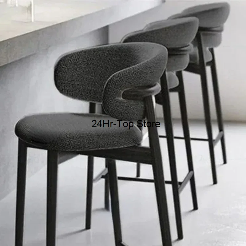 Cafe Dining Chairs Home Leather Floor Accent High Gaming Chair Modern Stool Restaurant Sillas Para Comedor Modern Furniture