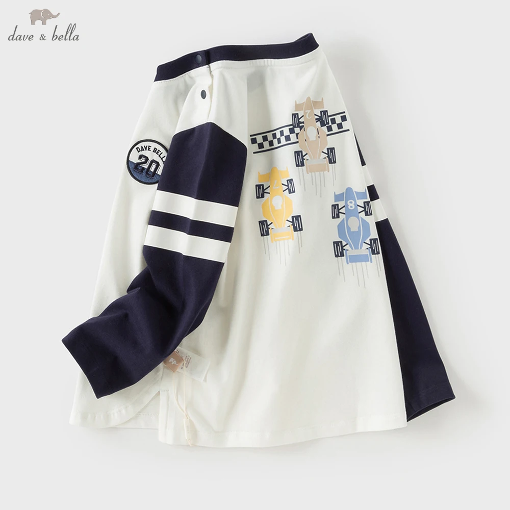 

Dave Bella Boys Long Sleeve T-Shirt Kids Car Printed Autumn Spring T-shirt Tops Baby Cotton Casual Outdoor Clothes DB3252911