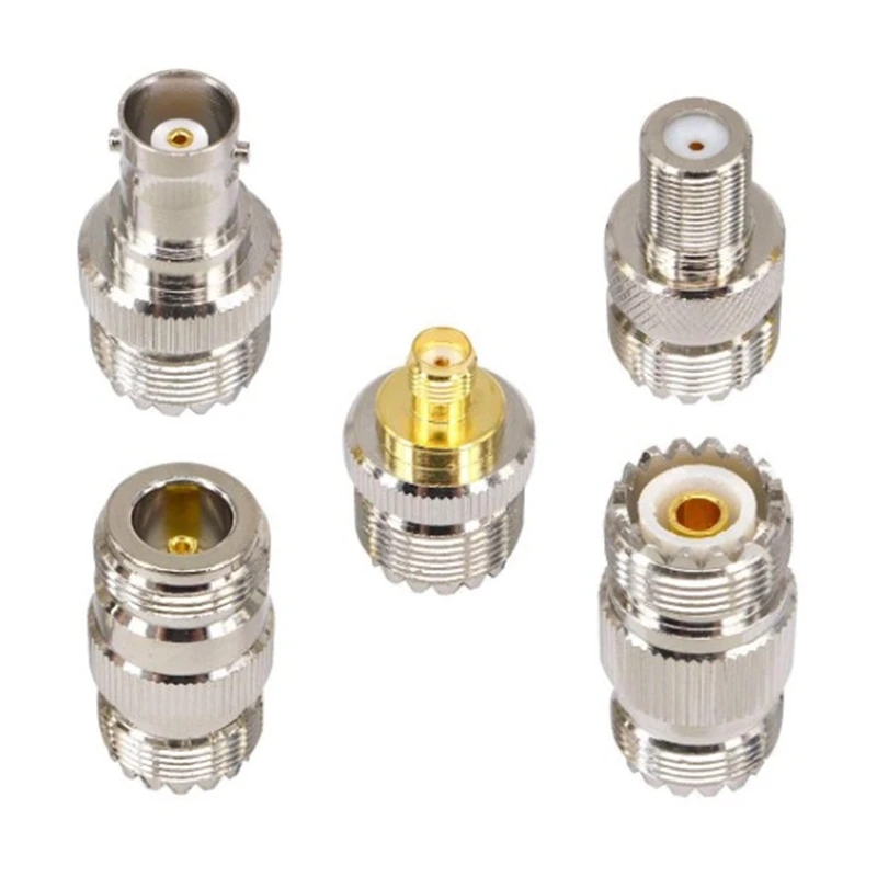 New 20PCS RF Coaxial Connector Kit UHF SO239 PL259 Adapter Set UHF to SMA/BNC/N/UHF/F Adapter Coax Adapter for CB Antenna