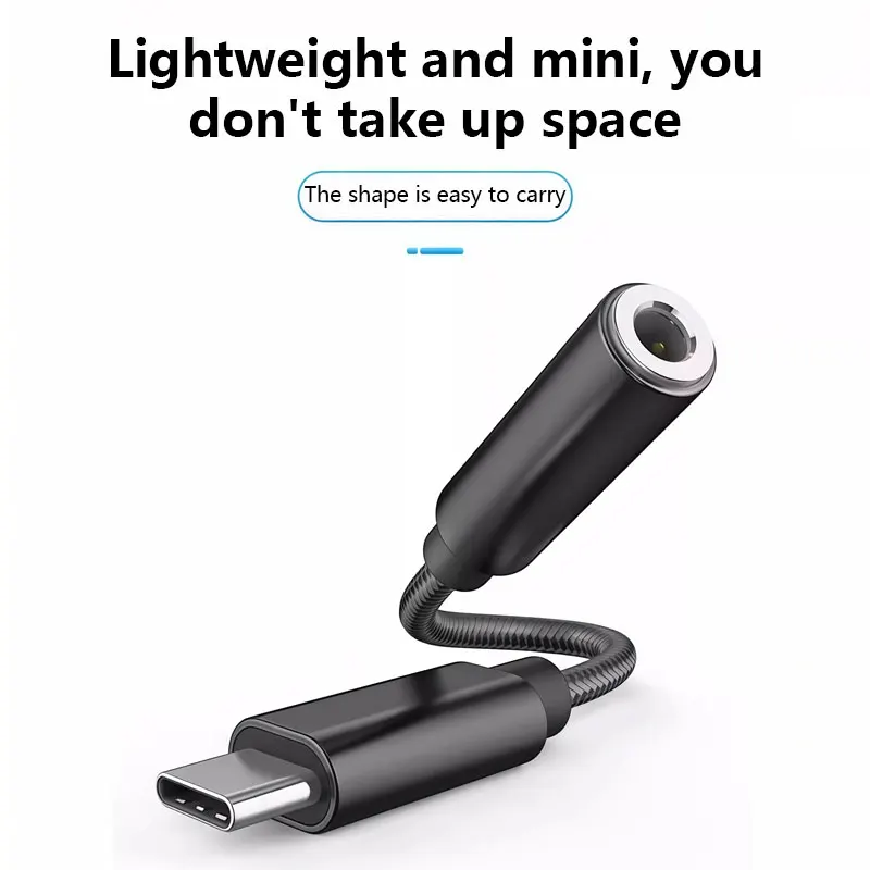 Type C to 3.5mm Headphone Adapter USB-C 3.5 Jack Audio Cable Earphone Audio Adapter For Huawei Xiaomi Earphone Audio Adapter New