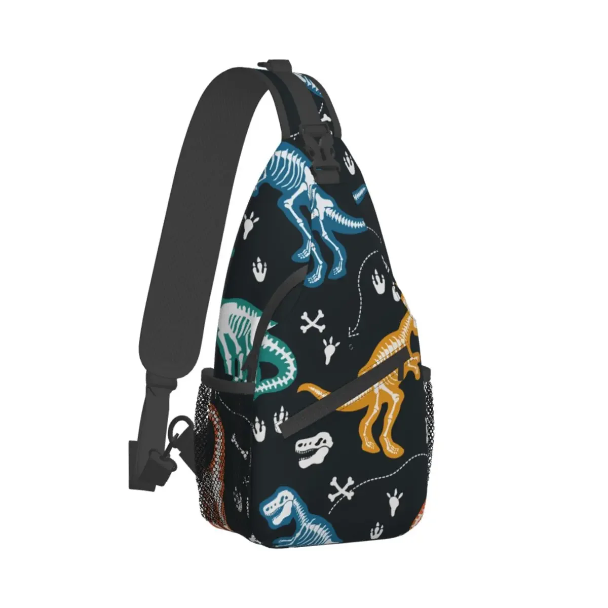 Cartoon Dinosaurs Crossbody Chest Bags Dinosaur Pockets Travel Pack Messenger Sports Teens Shoulder Bag Unisex