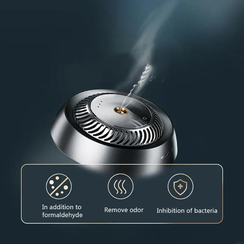 U2JA Car Aroma Diffuser Rechargeable Purifying Aroma Diffuser Dispelling Odor Light Fragrance Car Perfume Aroma Diffuser