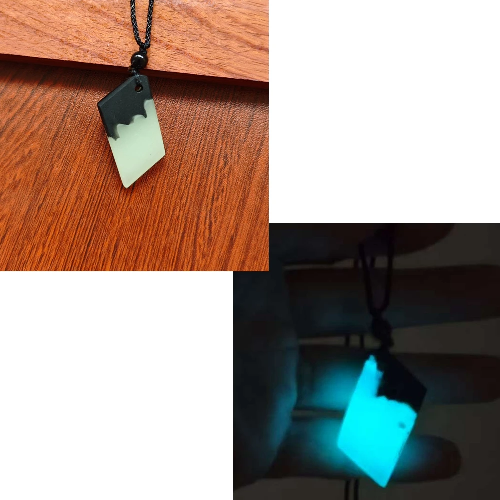

Luminescent resin handicrafts, men's and women's necklaces, pendants, jewelry gifts ABB030