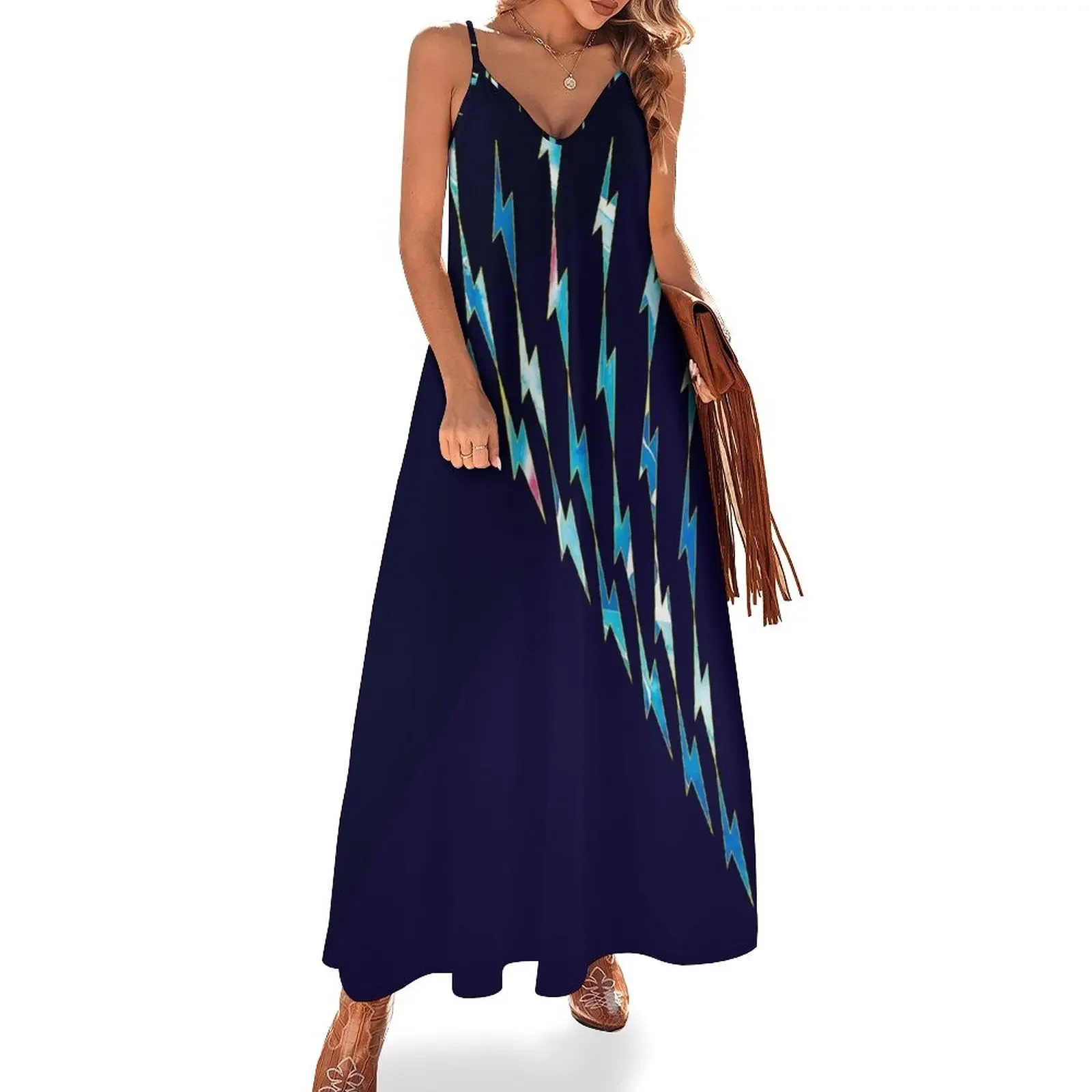 

Lightning storm Sleeveless Dress summer dress for women 2025 Bridesmaid dress woman dresses for official occasions
