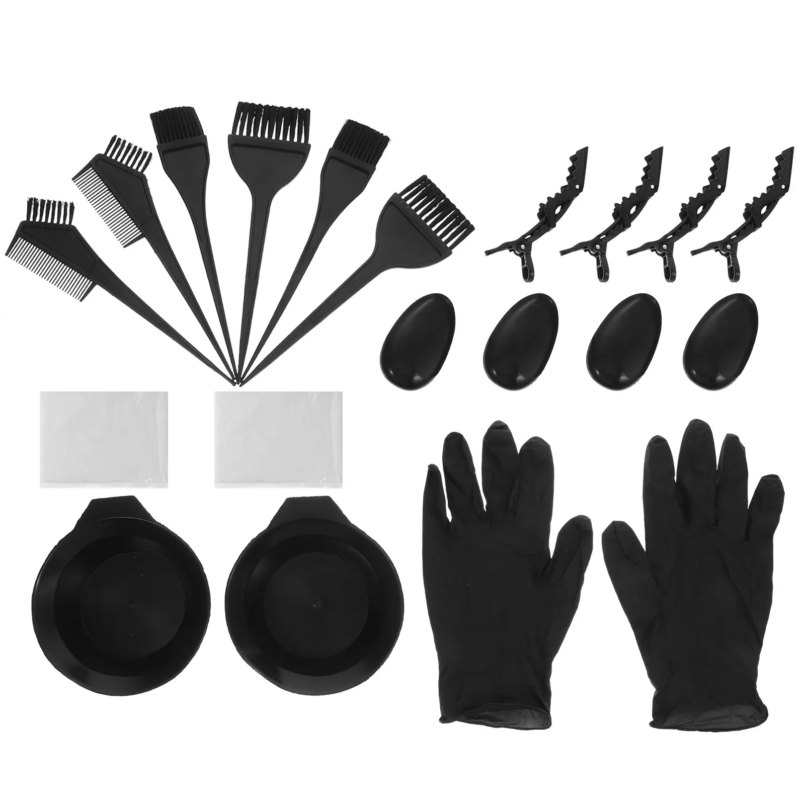 

1 Set/20pcs Practical Hair Coloring Tool Kit Useful DIY Dyeing Tool Set Portable Hair Tinting Tool for Home Shop