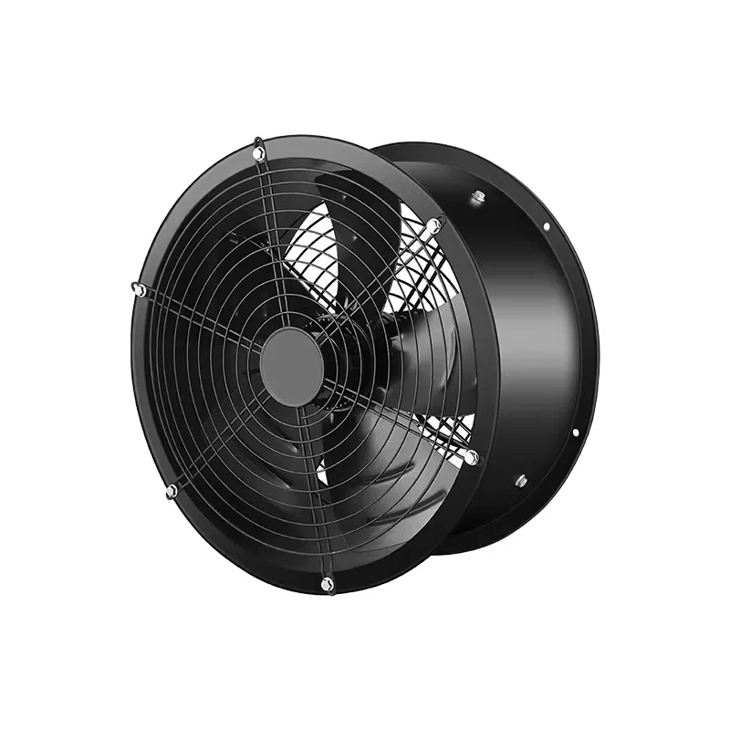 Low noise external rotor axial flow fan 220v380v industrial pipeline type silent high-speed fan for kitchen