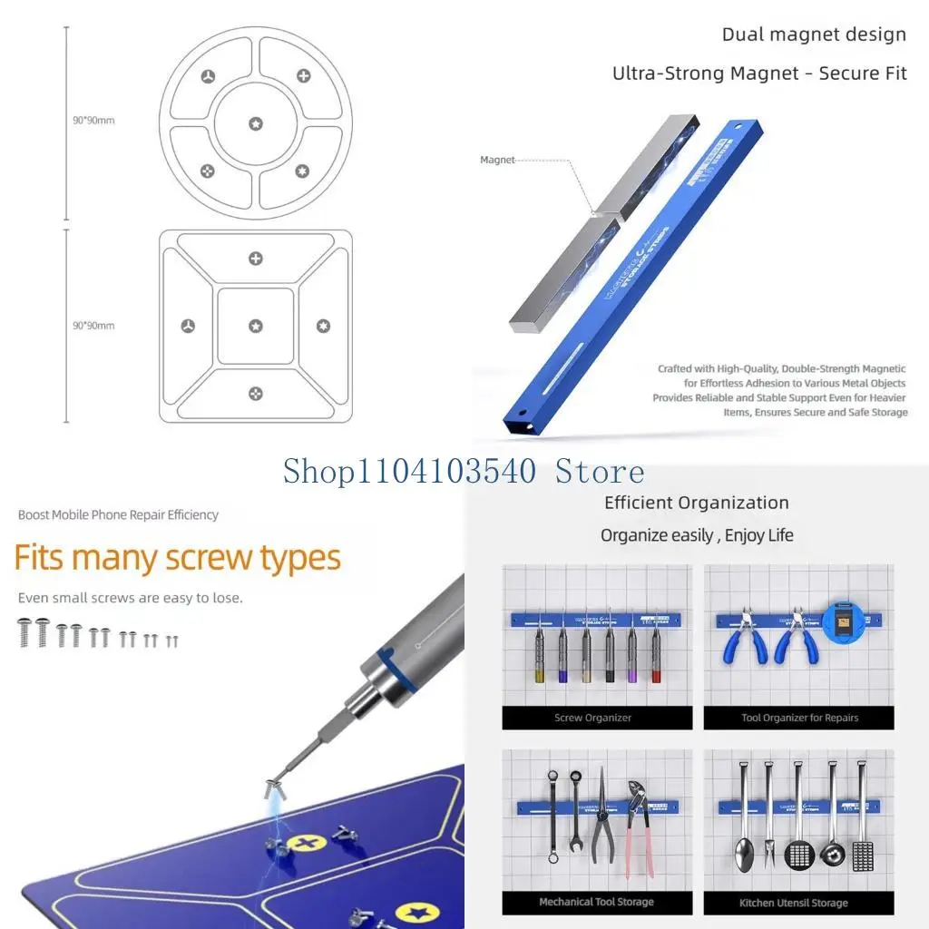 02DC Tool Organiser Bar for Small Hardware and Bit Storage in Repair Areas