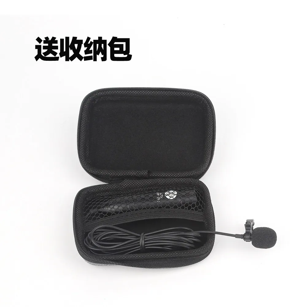 XLR48V Lavalier Microphone Mixer Interview Wired Portable Performance Microphone 48V Noise Cancelling Pickup