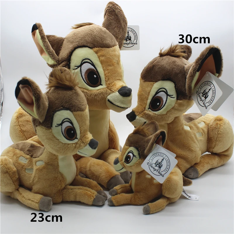 Disney Cartoon Movie Bambi Plush Doll Toys Bambi Fawn Animal Stuffed Plush Toys Soft Baby Toys Gifts for Kids