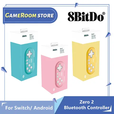 8BitDo Zero 2 Bluetooth Gamepad Switch Controller Compatible for Nintendo Switch Windows Android mac OS Mini Game Crontroller