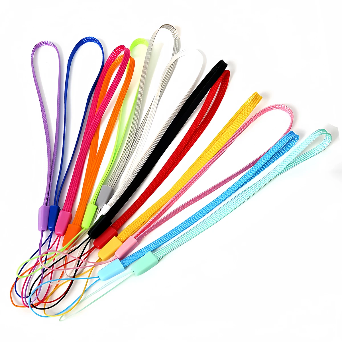 Cordão de nylon para mão e pulso, 10-30 peças, suporte para chaveiro, câmera, bastão de selfie, telefone, disco u, acessórios de corda universal