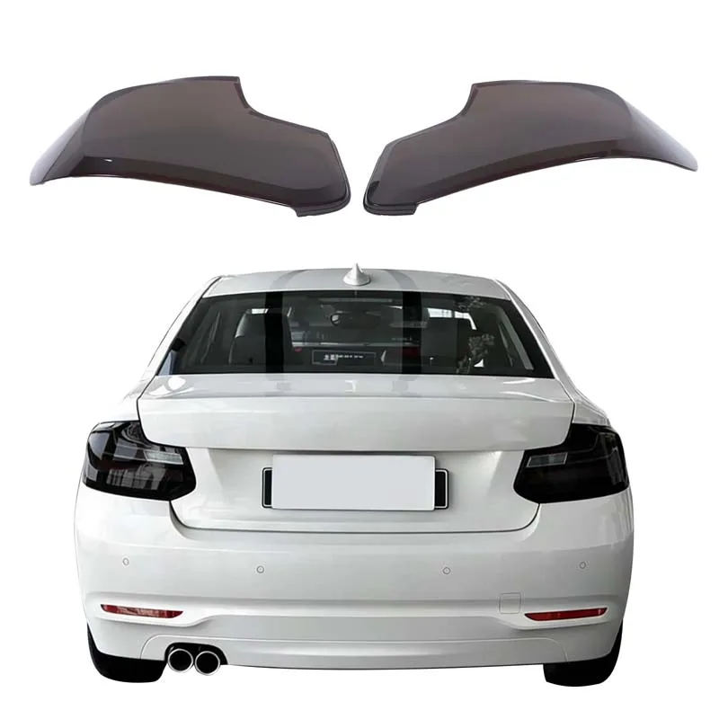 For BMW 2 Series 2014-2018 taillight black shell car taillight black shell exterior modification accessories ABS transparent gra view 3