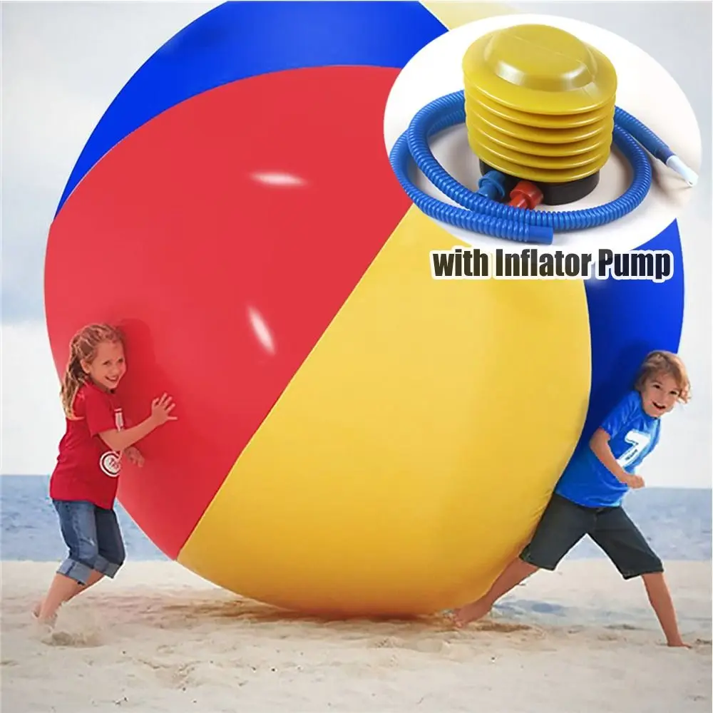 

New 130/150cm Beach Ball PVC Water Games Swimming Pool Balloon Large Sport Prop Inflatable Ball Toy School Party