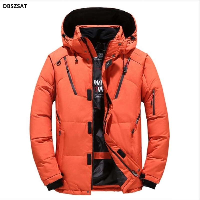 XK Male Hooded Windbreaker Down Parkas Outerwear-20 Degree Winter Men's Clothing White Duck Down Jacket Thicken Warm Snow Coats