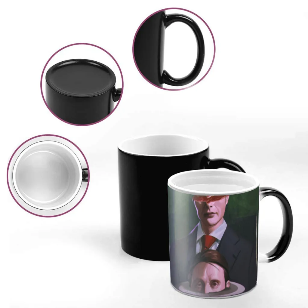 Mads-Mikkelsen-Creative Ceramic Coffee Mugs Heat Color Changing Milk Tea Cup Colorcup For Birthday Gifts