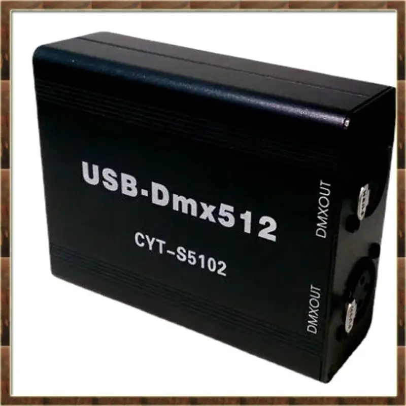 A48T Black USB-DMX Controller Stage Lighting DMX512 Controller Support MA Onpc Freestyler+3D DJ USB DMX Interface