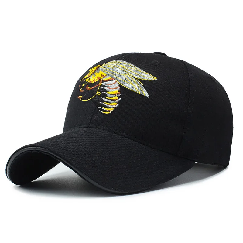 

Bumblebee embroidered baseball caps for men and women, outdoor sports, American truck driver caps, net caps, trendy hip-hop